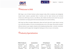 Tablet Screenshot of dnxindia.com